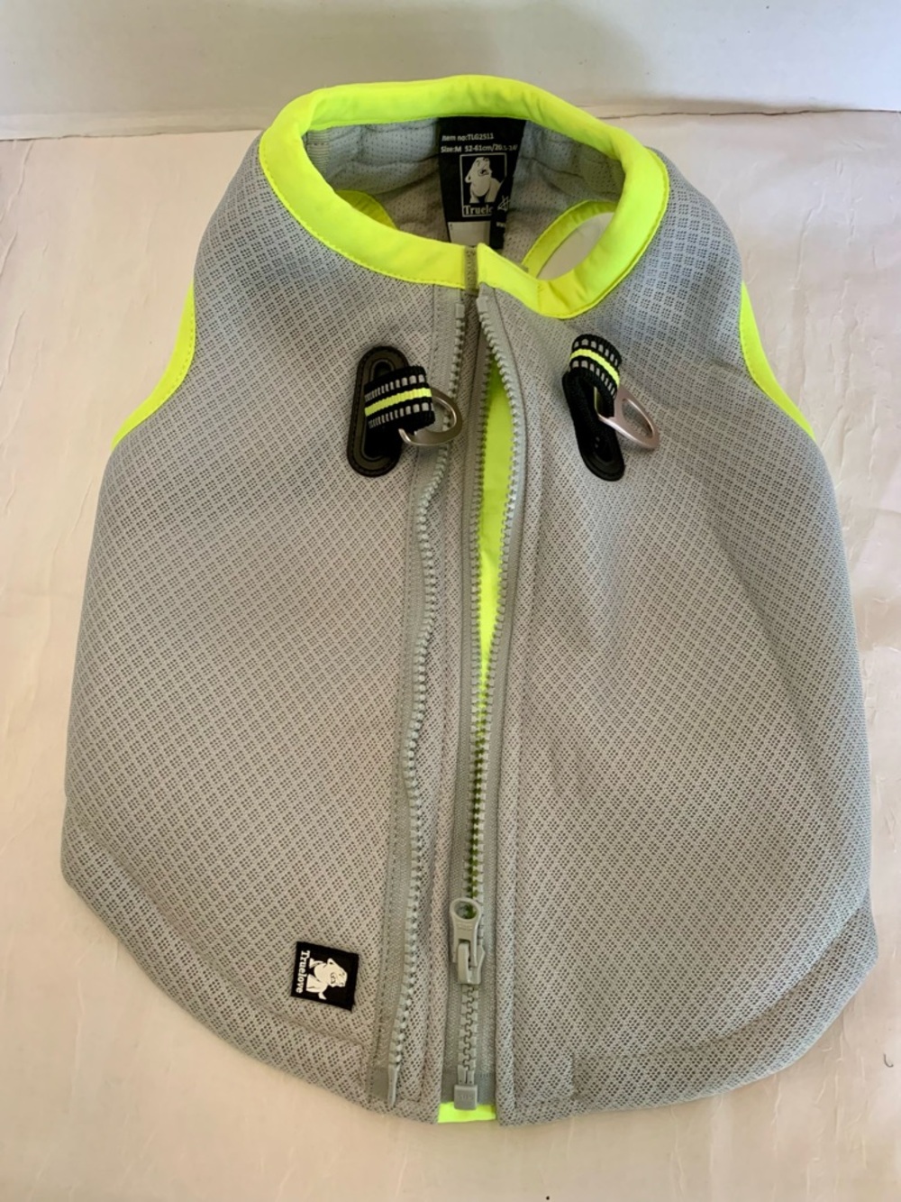 True love,Dog Cooling Vest Harness Cooler Jacket Grey Green